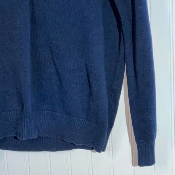 Vintage Tommy Hilfiger Sweater Mens Medium Red And Blue Striped 1/4 Zip Pullover - Picture 4 of 12